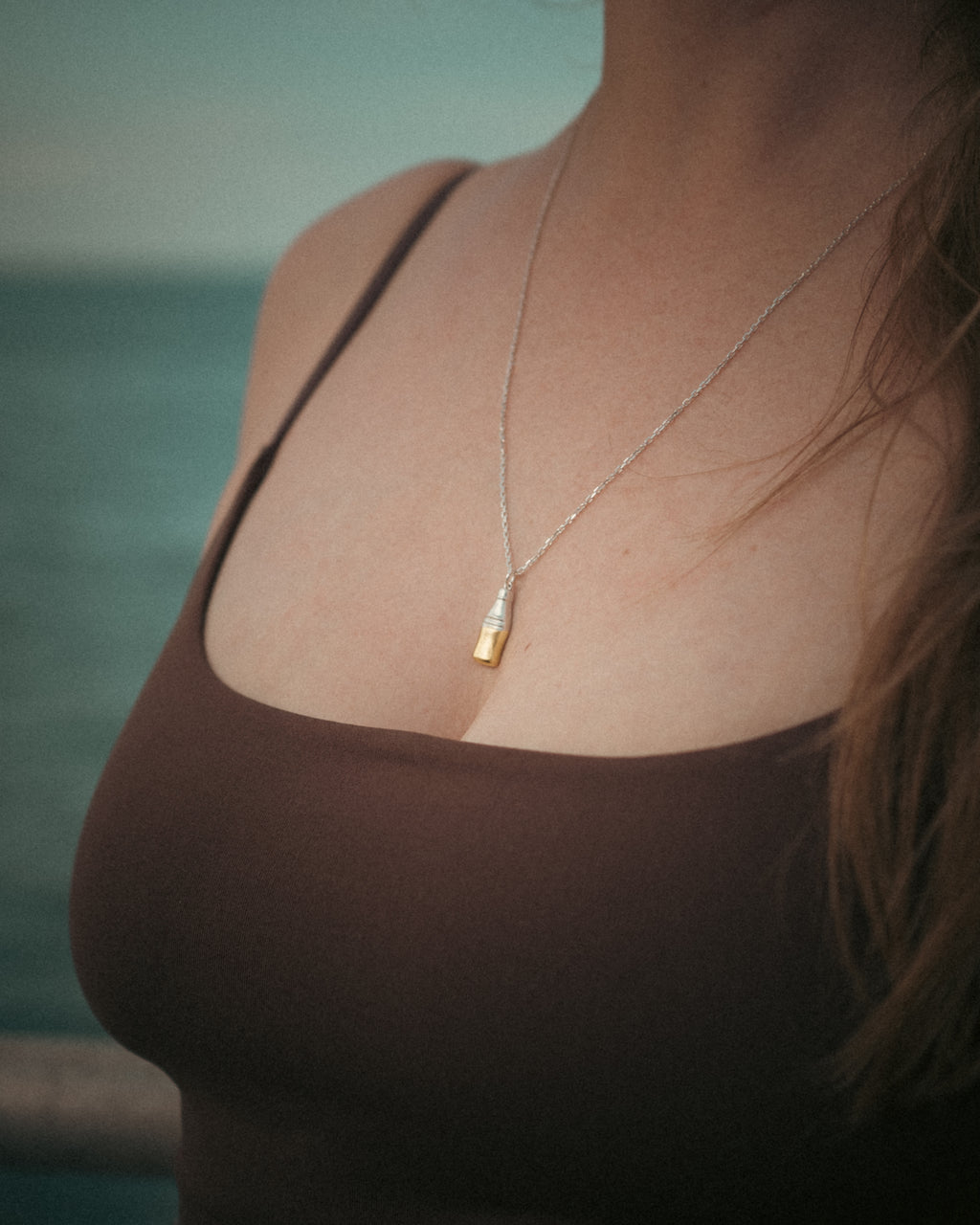 The Cola Bottle Pendant | Mixed Metal