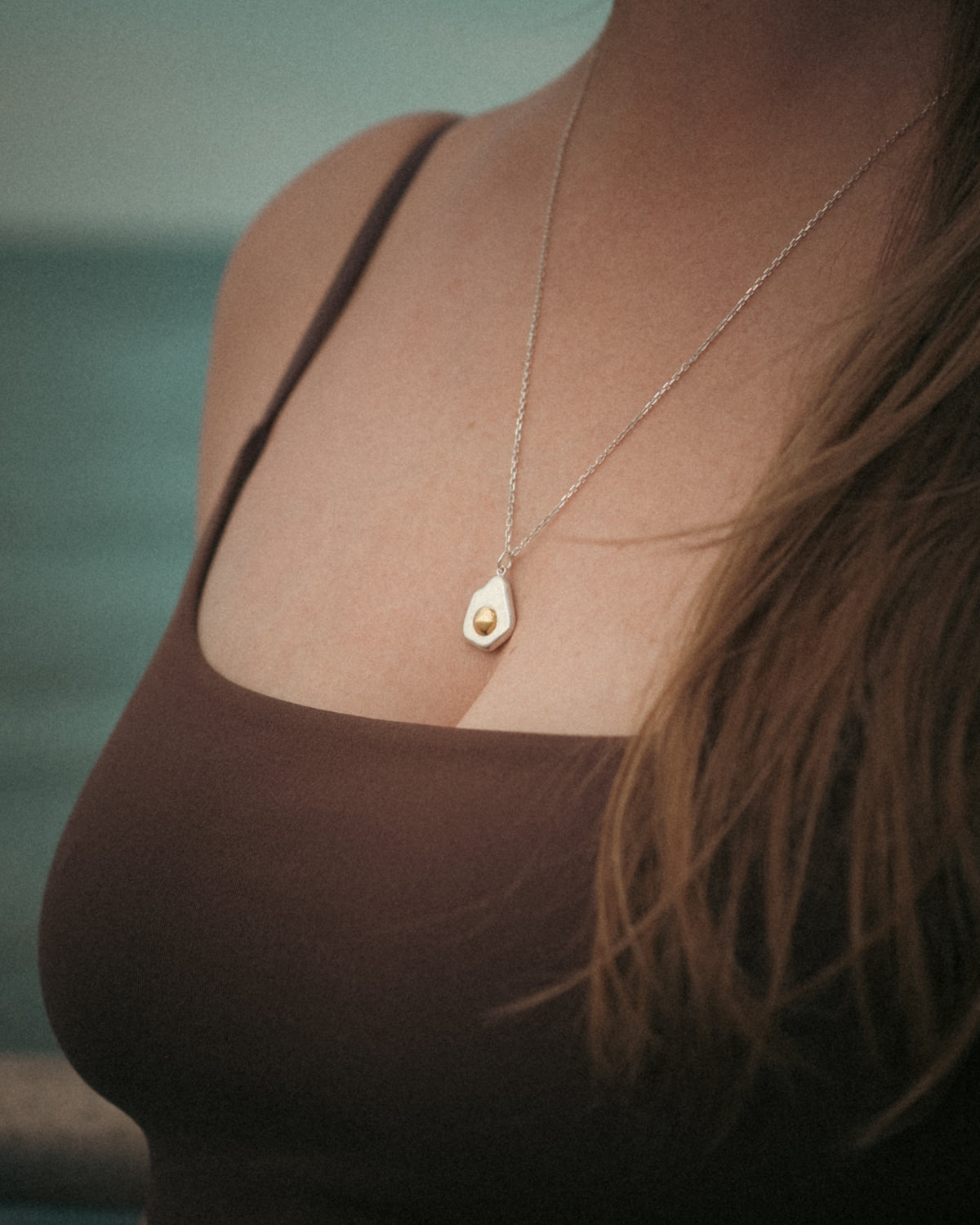 The Fried Egg Pendant | Mixed Metal