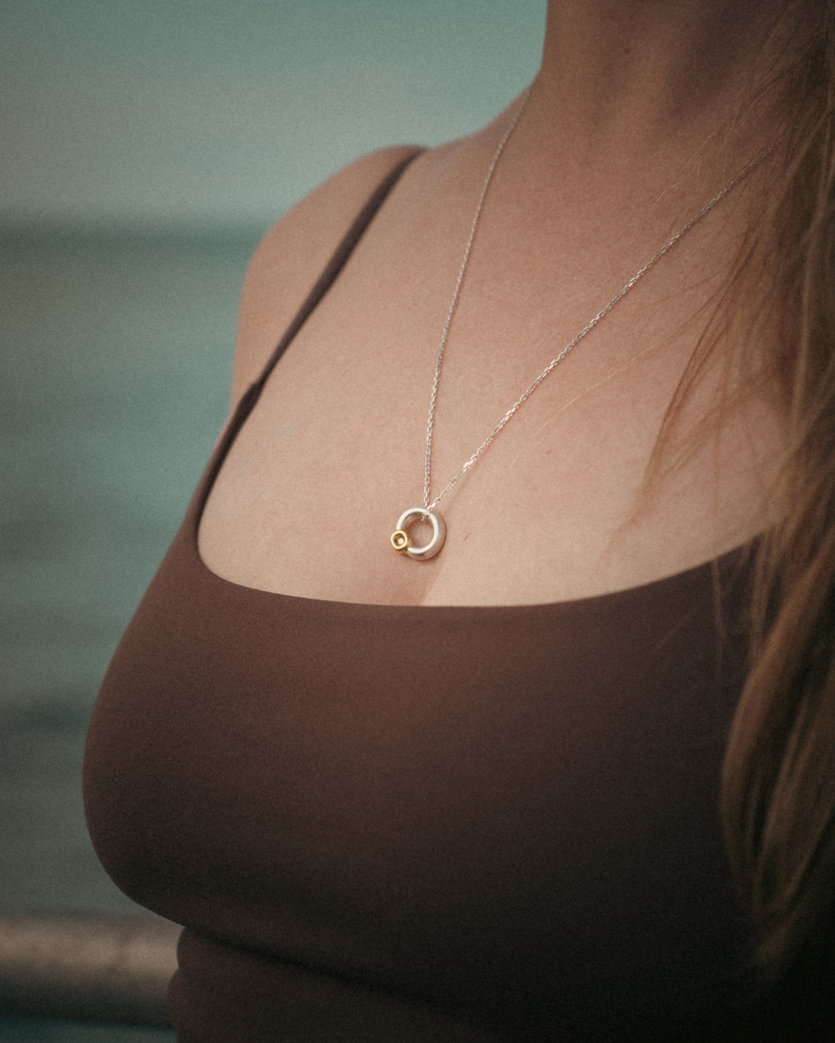 The Gummy Ring Pendant | Mixed Metal