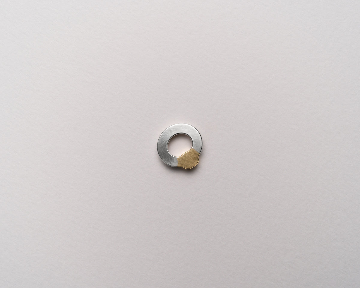 The Gummy Ring Pendant | Mixed Metal