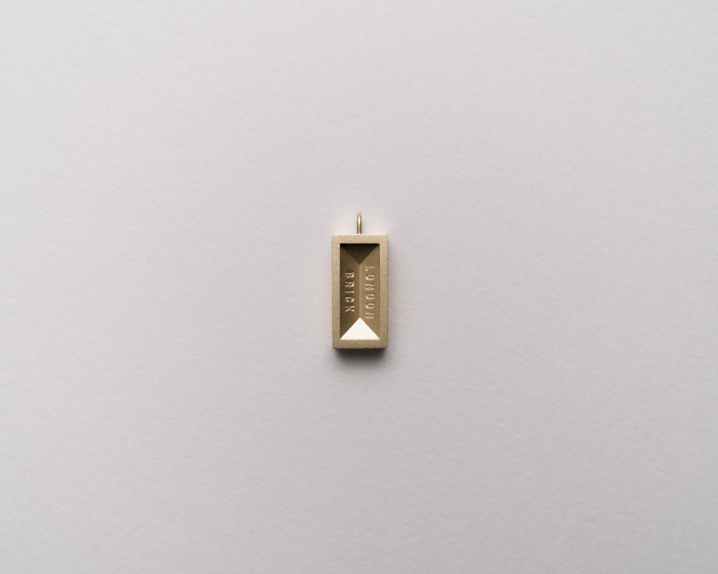 The London Brick Pendant | 9ct Yellow Gold