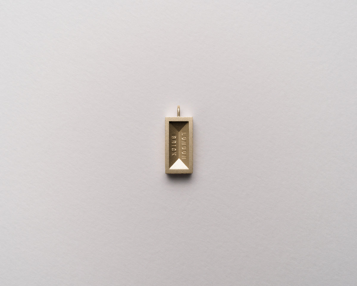 The London Brick Pendant | 9ct Yellow Gold