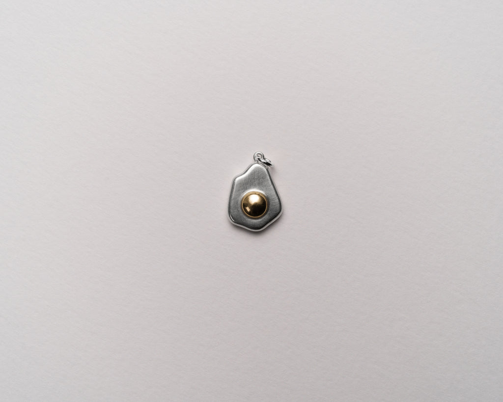 The Fried Egg Pendant | Mixed Metal