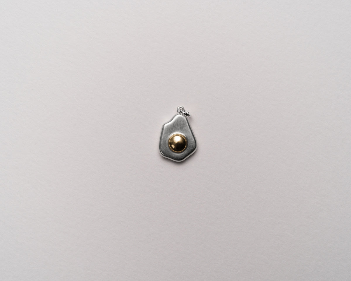 The Fried Egg Pendant | Mixed Metal